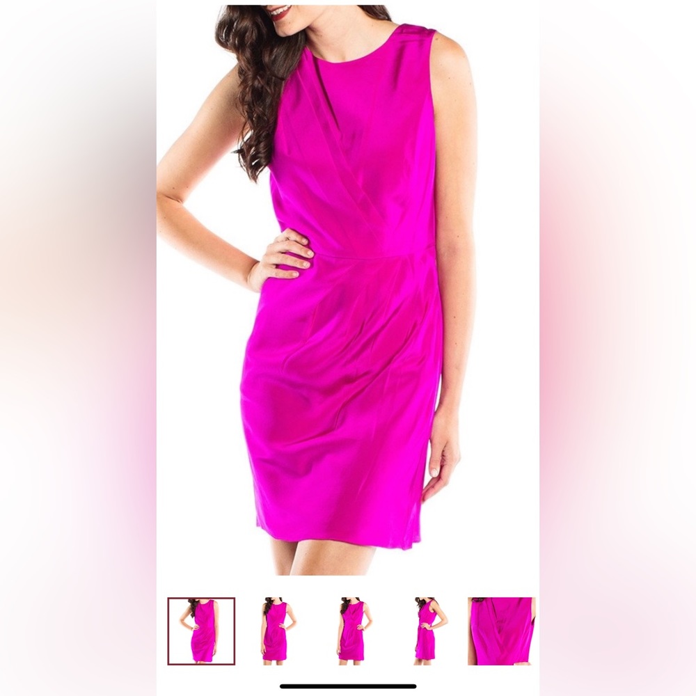 Shoshanna Rosalie Sheath in Raspberry (NWT!)